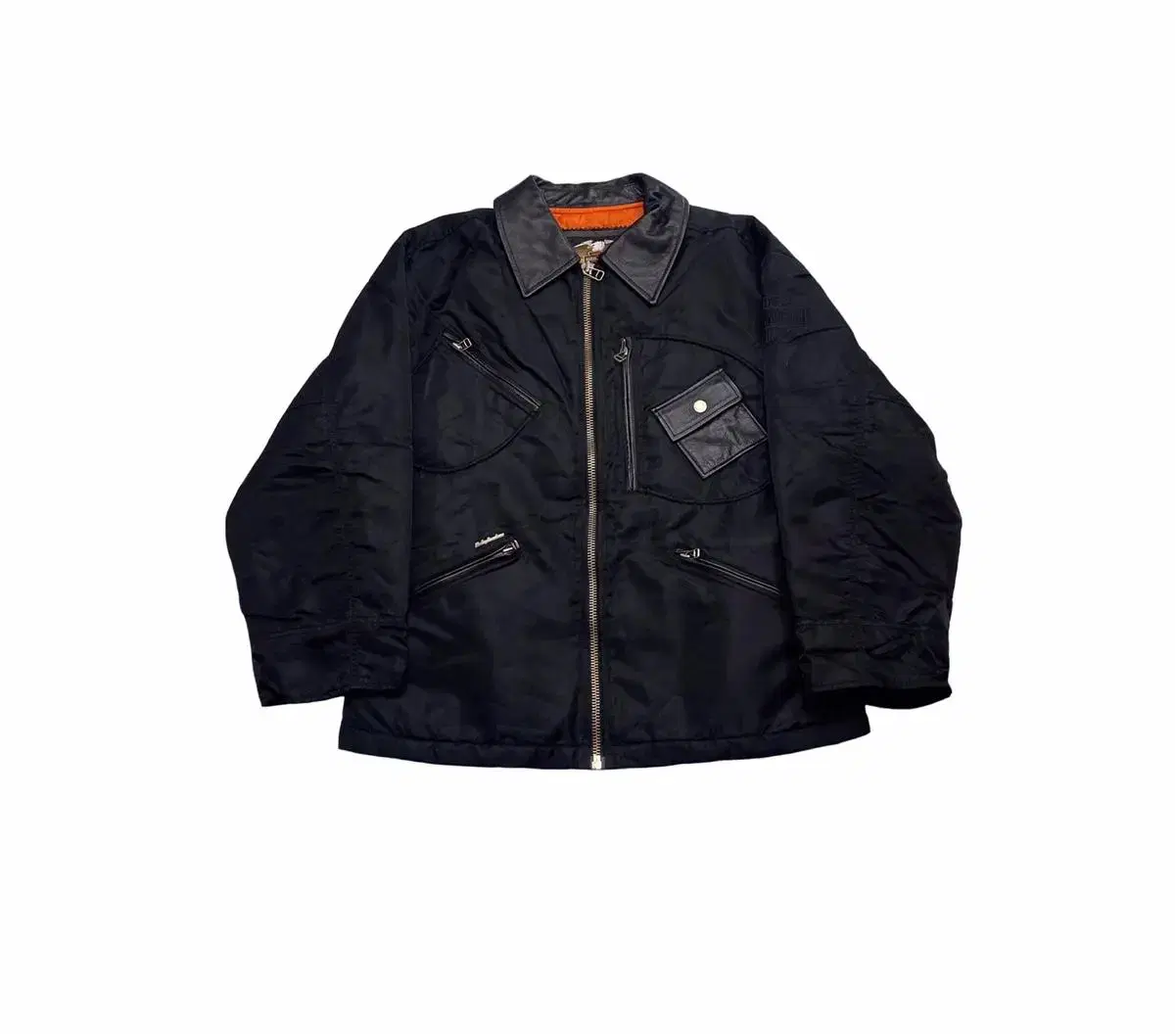 Harley-Davidson embroidered leather bomber jacket