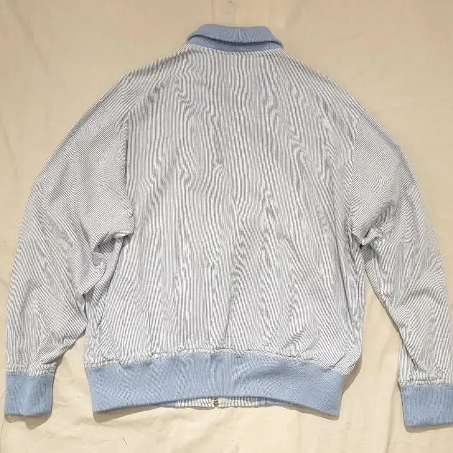 L~XL>90s 폴로 씨어서커 블루종