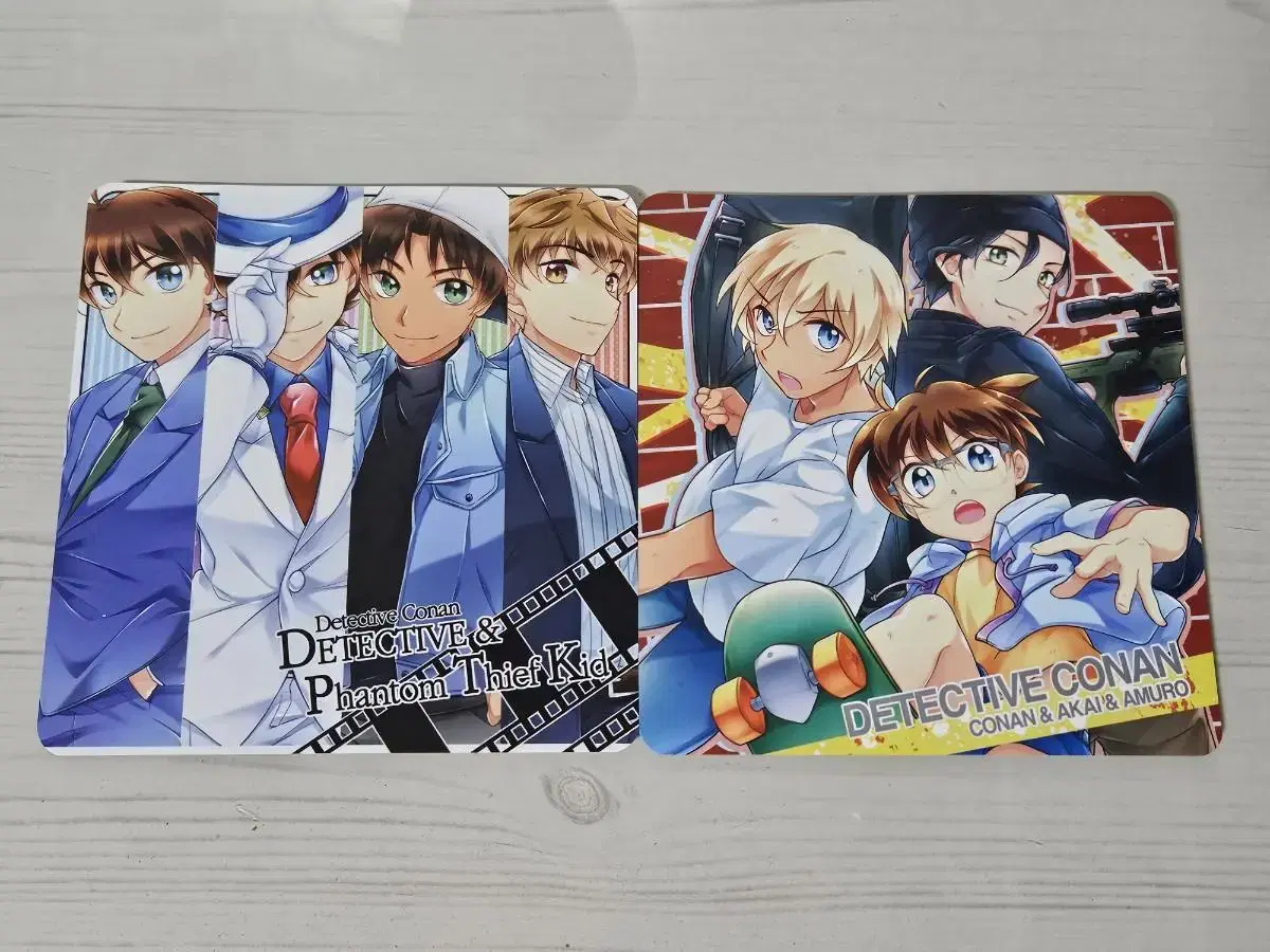 Detective Conan Square postcard Vowels