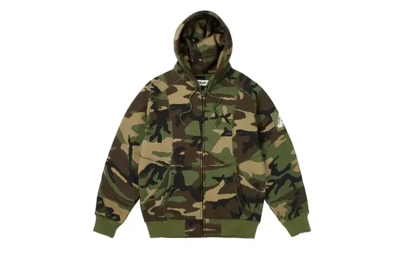 {Palace Gonghome Genuine New} Pallas Bonded Sherpa Hoodie Zip-up Camo