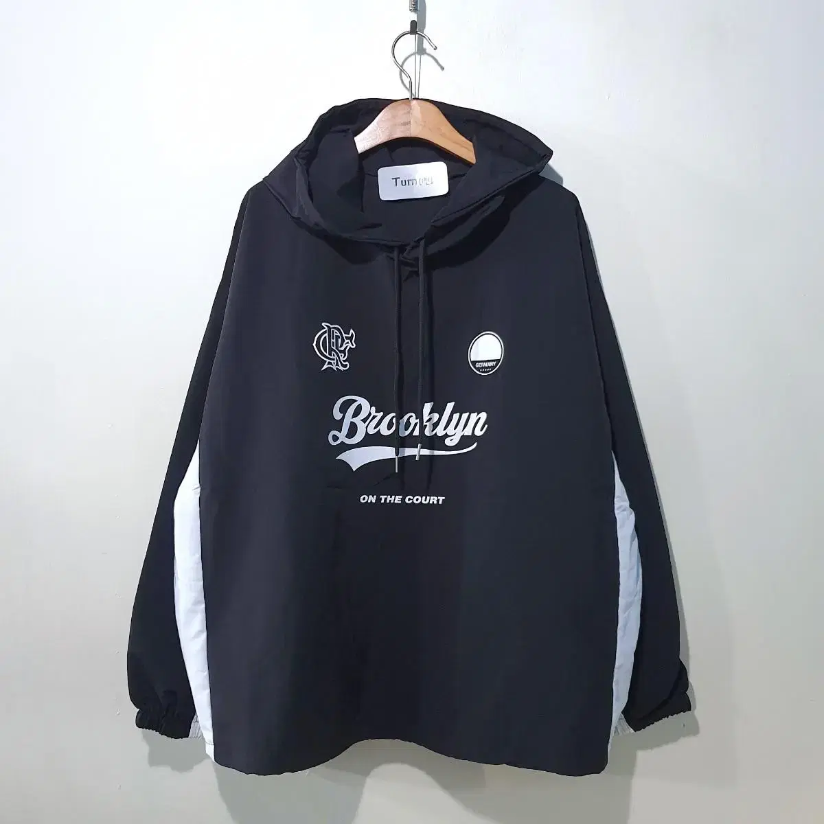 SS신상) Brooklyn 배색 Nylon String Hoodie 3color