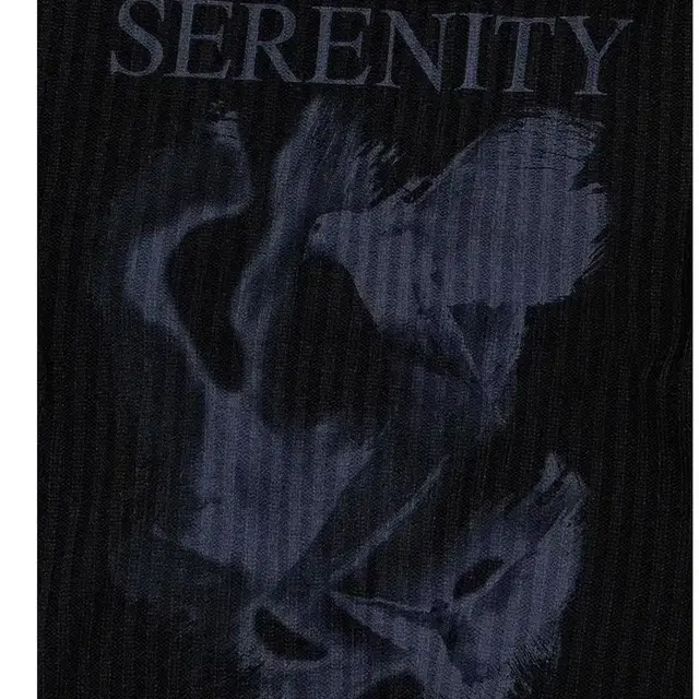 비바스튜디오 니트 SERENITY PRINTING KNIT BLACK