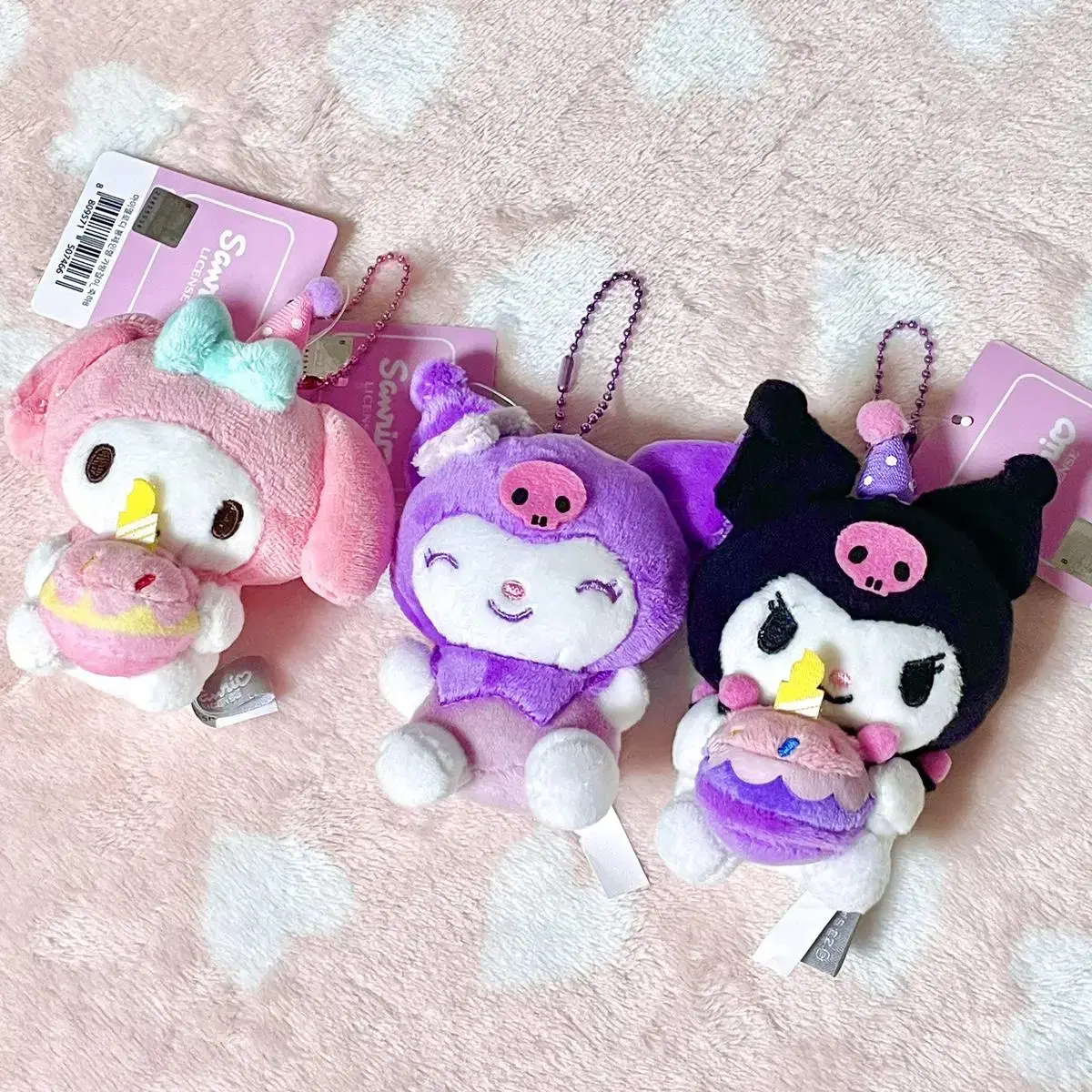 New)Genuine Sanrio Kuromi Mamel doll keyring Girlfriend Jo gift,fansign item