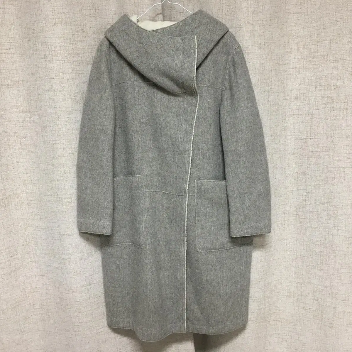 Time Angora Hooded Coat free