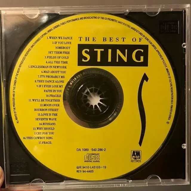 Sting - The Best Of STING 1984-1994 [CD]