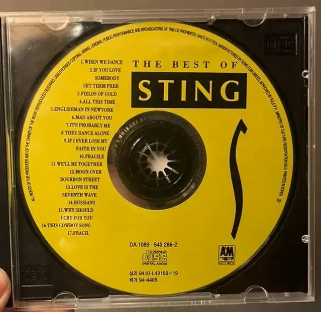 Sting - The Best Of STING 1984-1994 [CD]