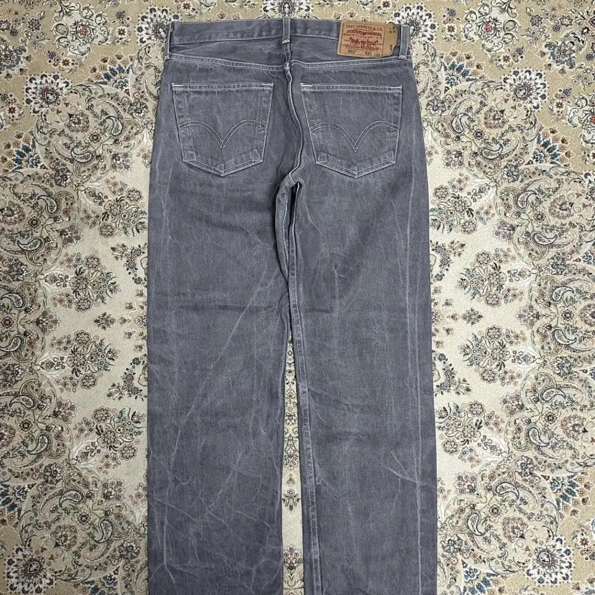 Levis 501 Charcoal Jeans