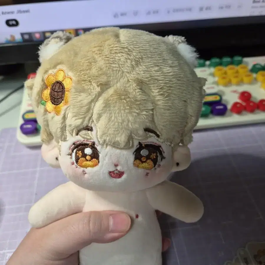 무속성 인형 20cm 해바라기 할로윈 호박 옷장 무속성인형옷장