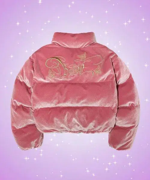 배디 벨루어 VELOUR BUBBLE JACKET 패딩 핑크 S