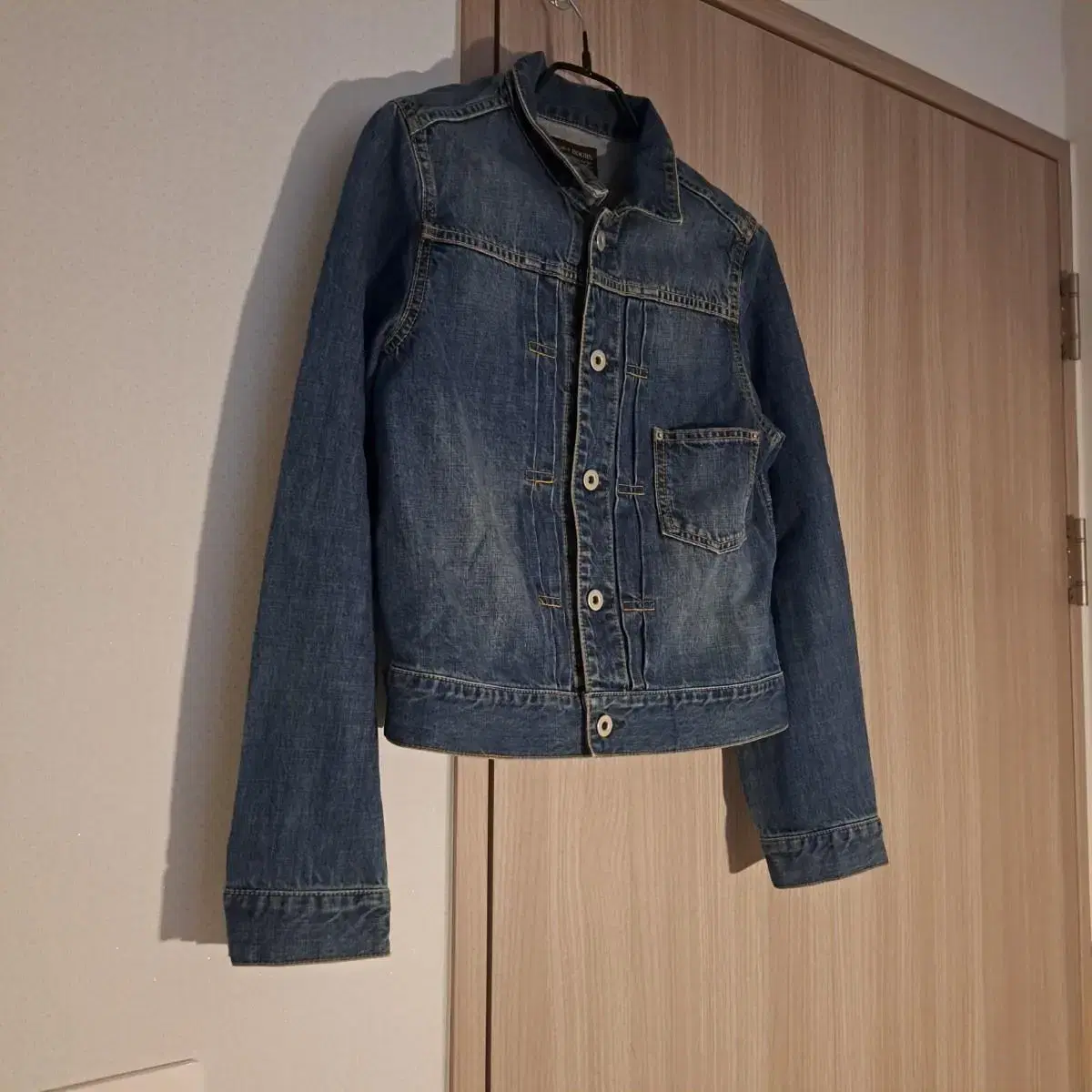 Doors Zijan Type-1 논-블랭크 버튼 Denim Jacket