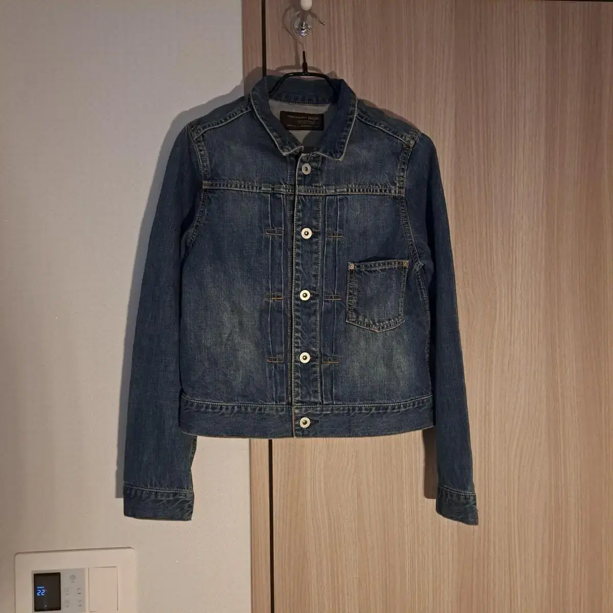 Doors Zijan Type-1 논-블랭크 버튼 Denim Jacket