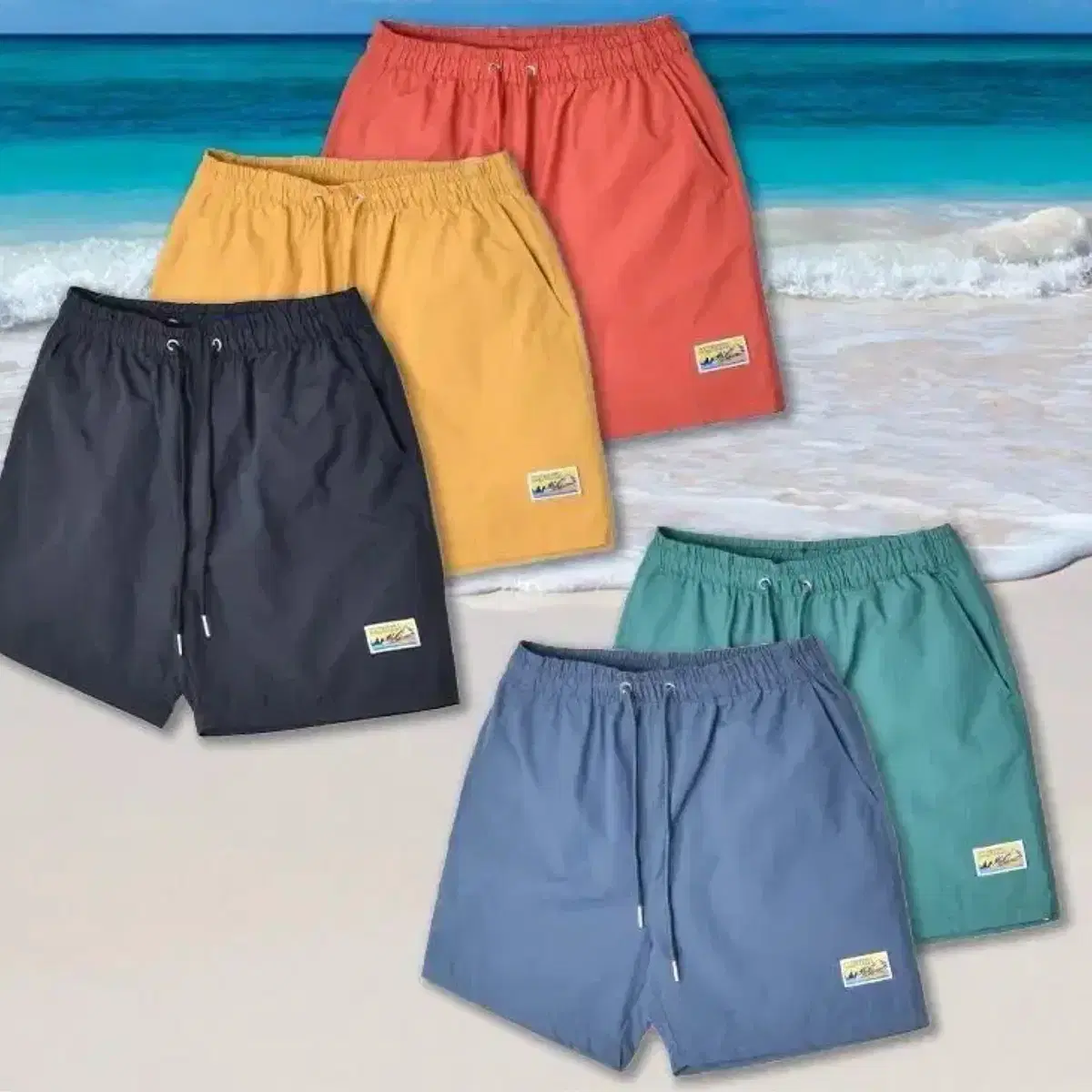 1+1+1  비치웨어 4부 밴딩반바지 M-3XL