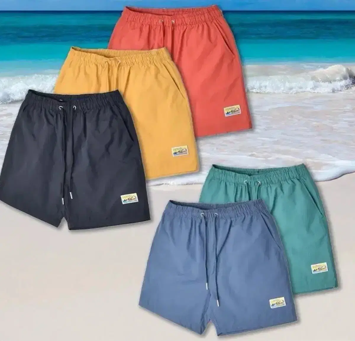 1+1+1  비치웨어 4부 밴딩반바지 M-3XL