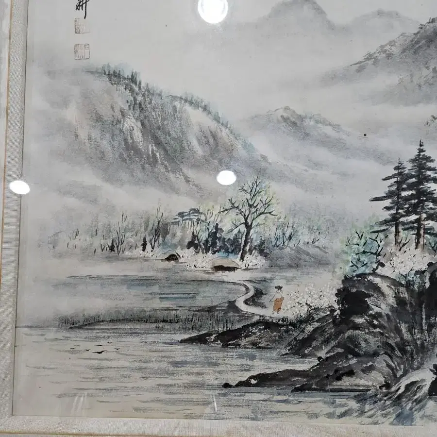 동양화 그림- 산수화- 강촌내인경