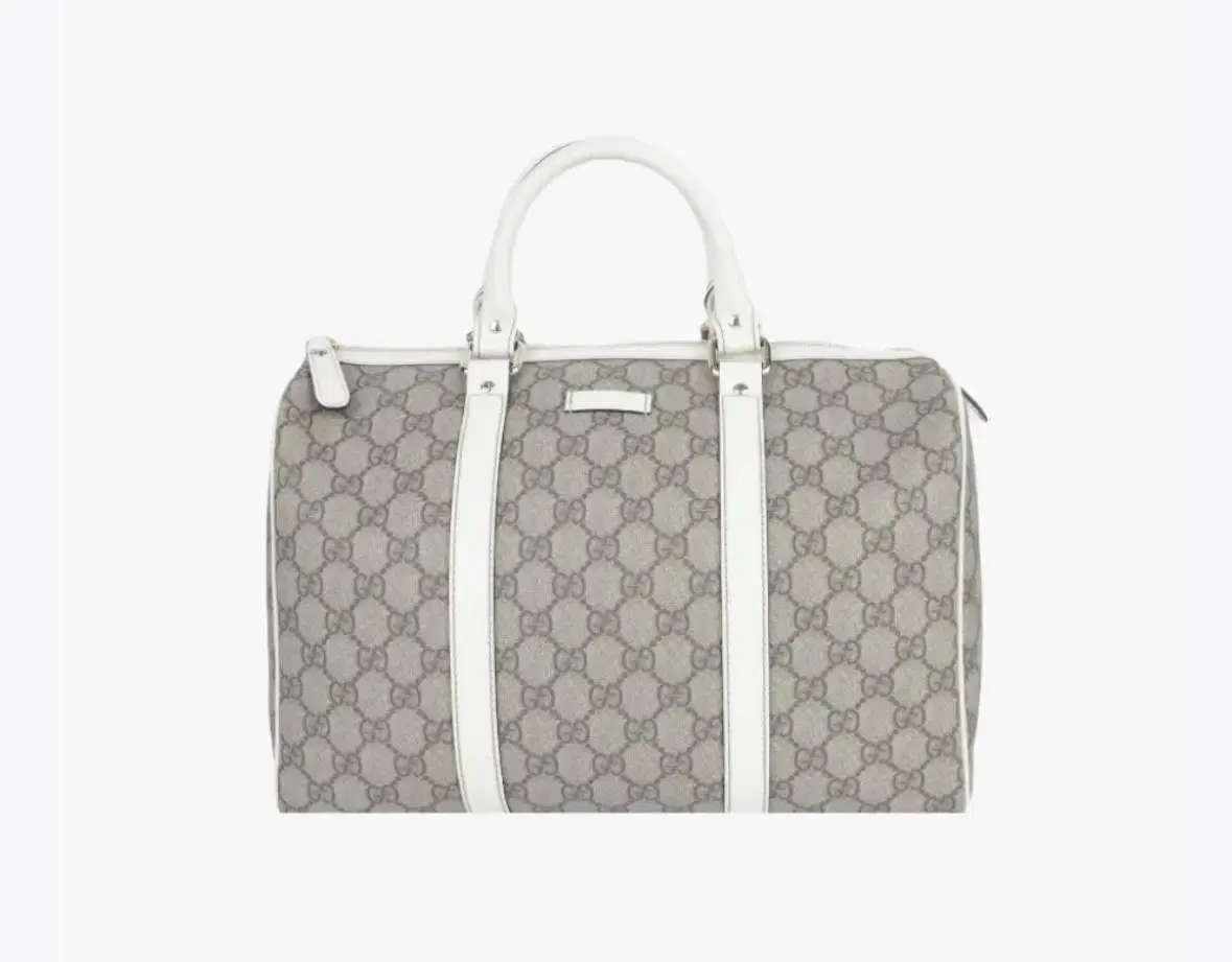 Gucci 193603 Boston Bag White Leather