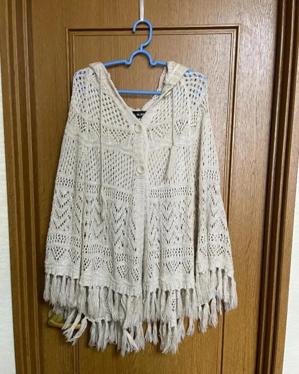 (For summer and fall)Sawako knit cape (poncho) that touches you is sold!Vintage