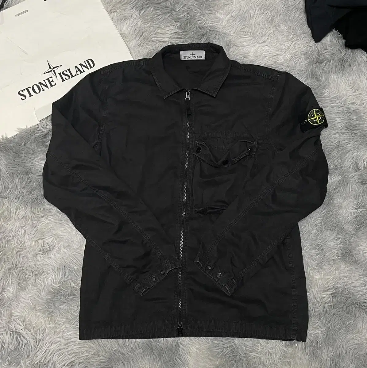 [as new, L] Stone Island Olde Effect Jacket Zip Up