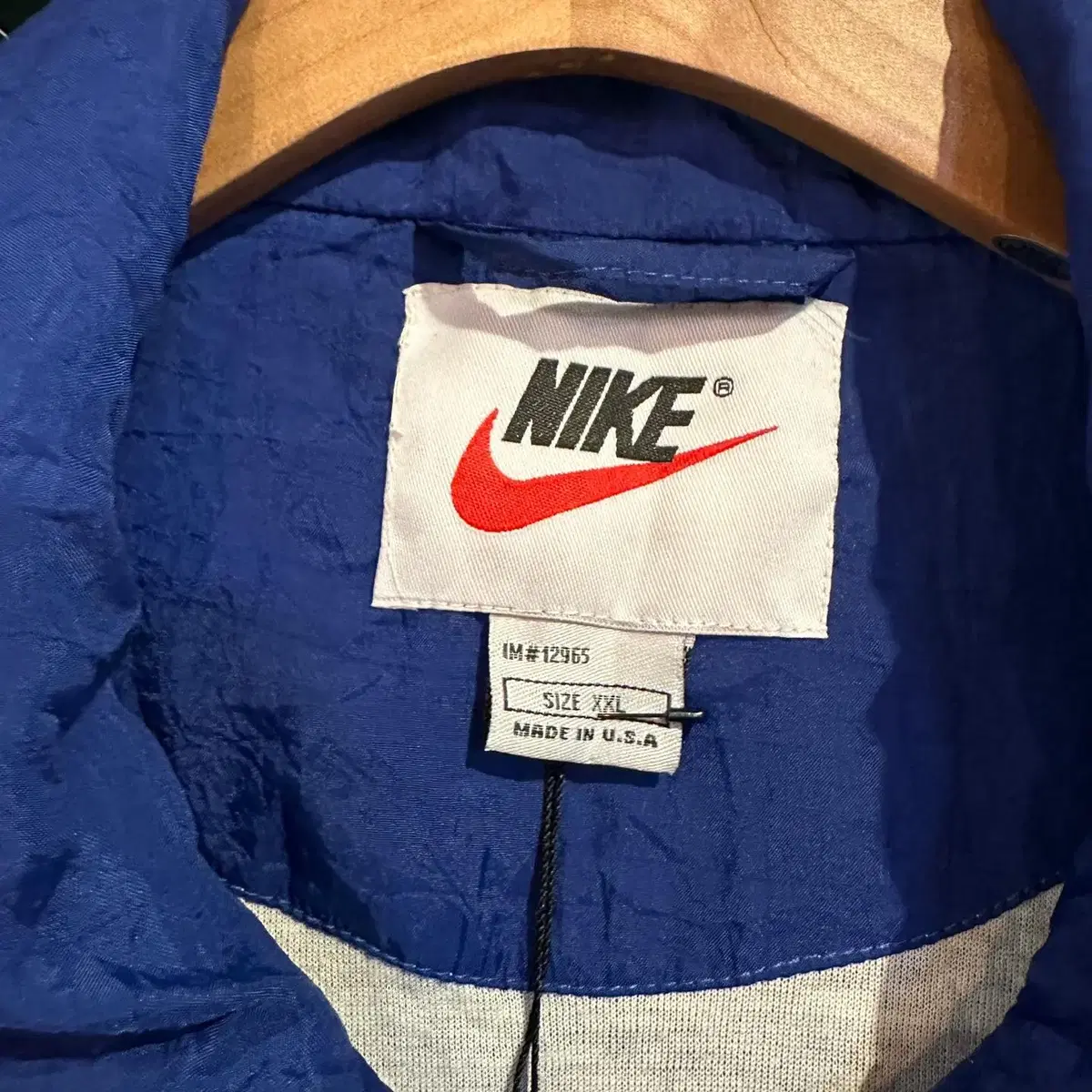 NIKE 나이키 사선 배색 바람막이 점퍼