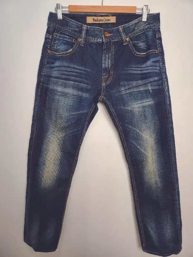 버커루진(BUCKAROO JEANS) 일자핏 빈티지 워싱 데님팬츠