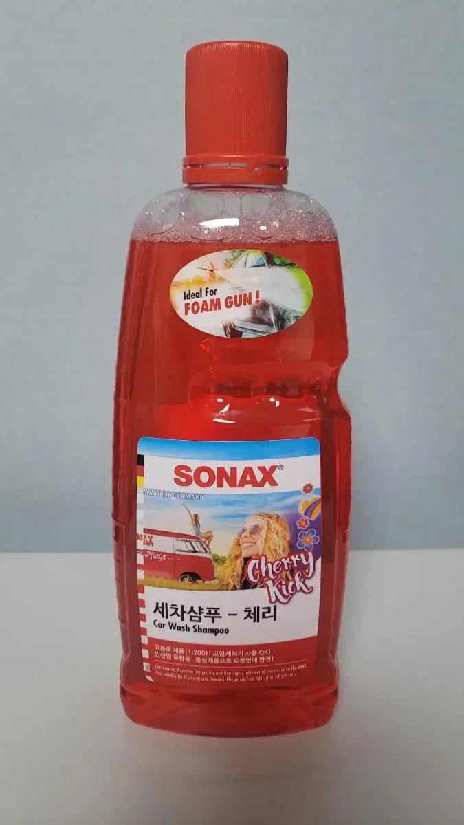 SONAX 소낙스 세차샴푸 체리 1L 버블세차 스노우폼