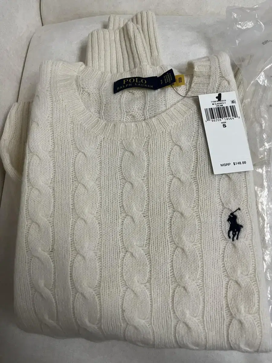 Polo Wool Cashmere Knit Cream S