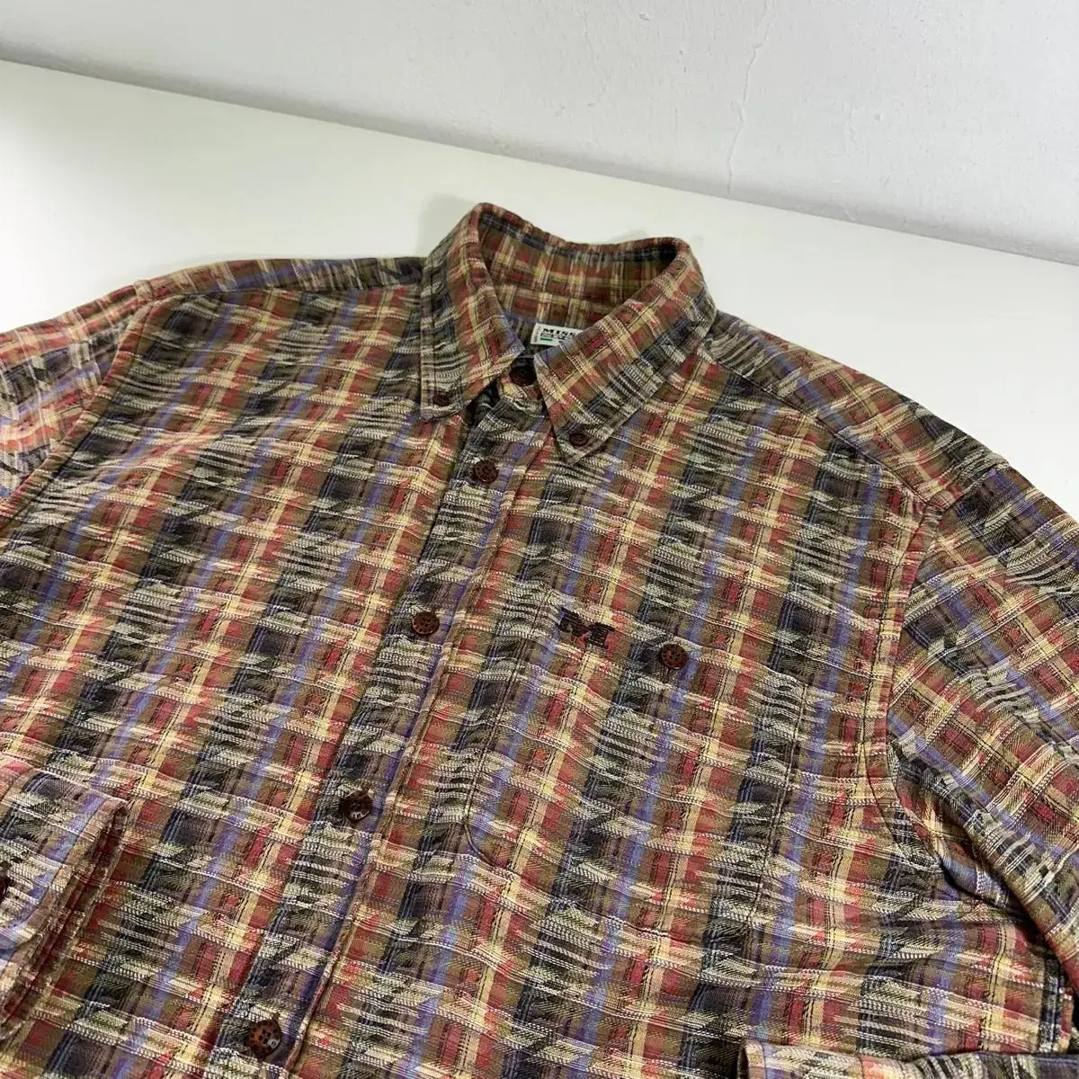 M 100 Missoni M Logo One-Pocket Pattern Shirt