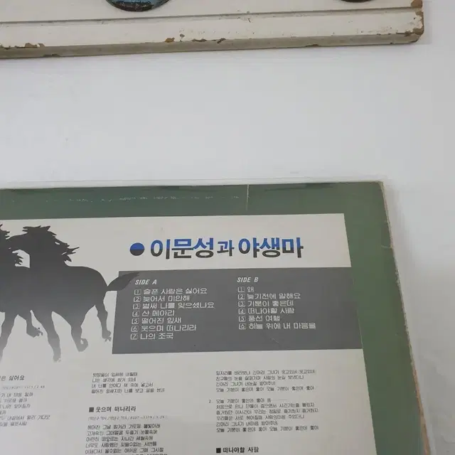 이문성과 야생마 LP  1982  벌써나를 잊으셨나요