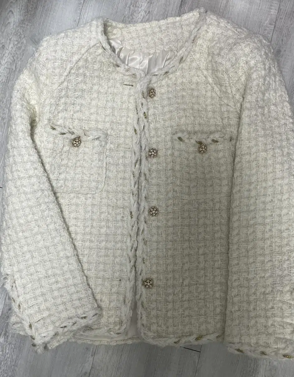 Cream tweed jacket