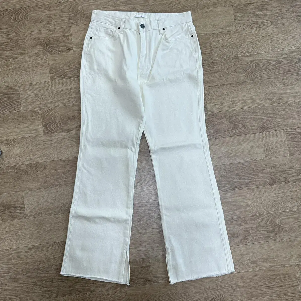 Ivory Brushed Bootcut Denim Pants