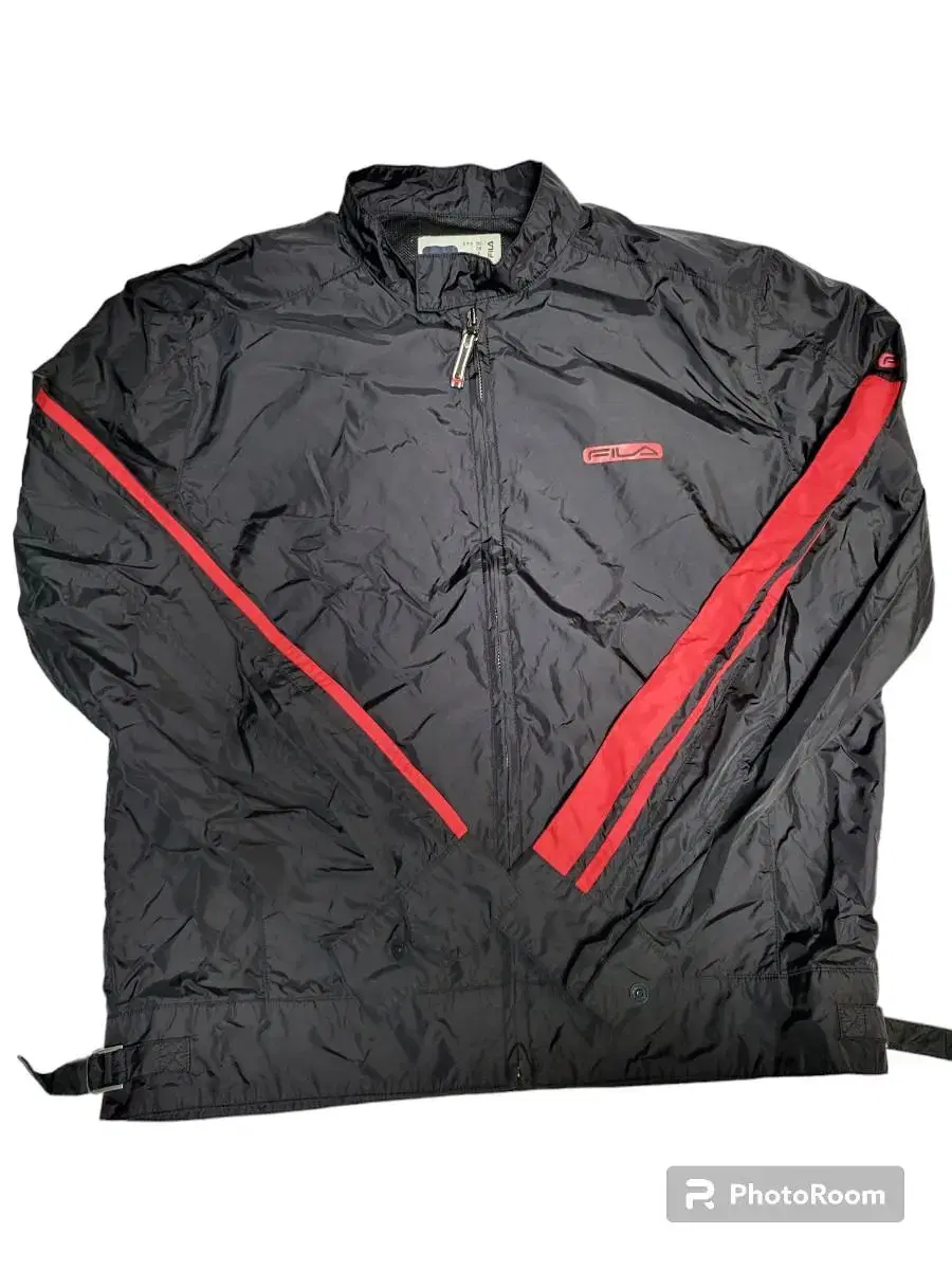 Pillar 00s Old School Windbreaker Black Red 100 Measured 105