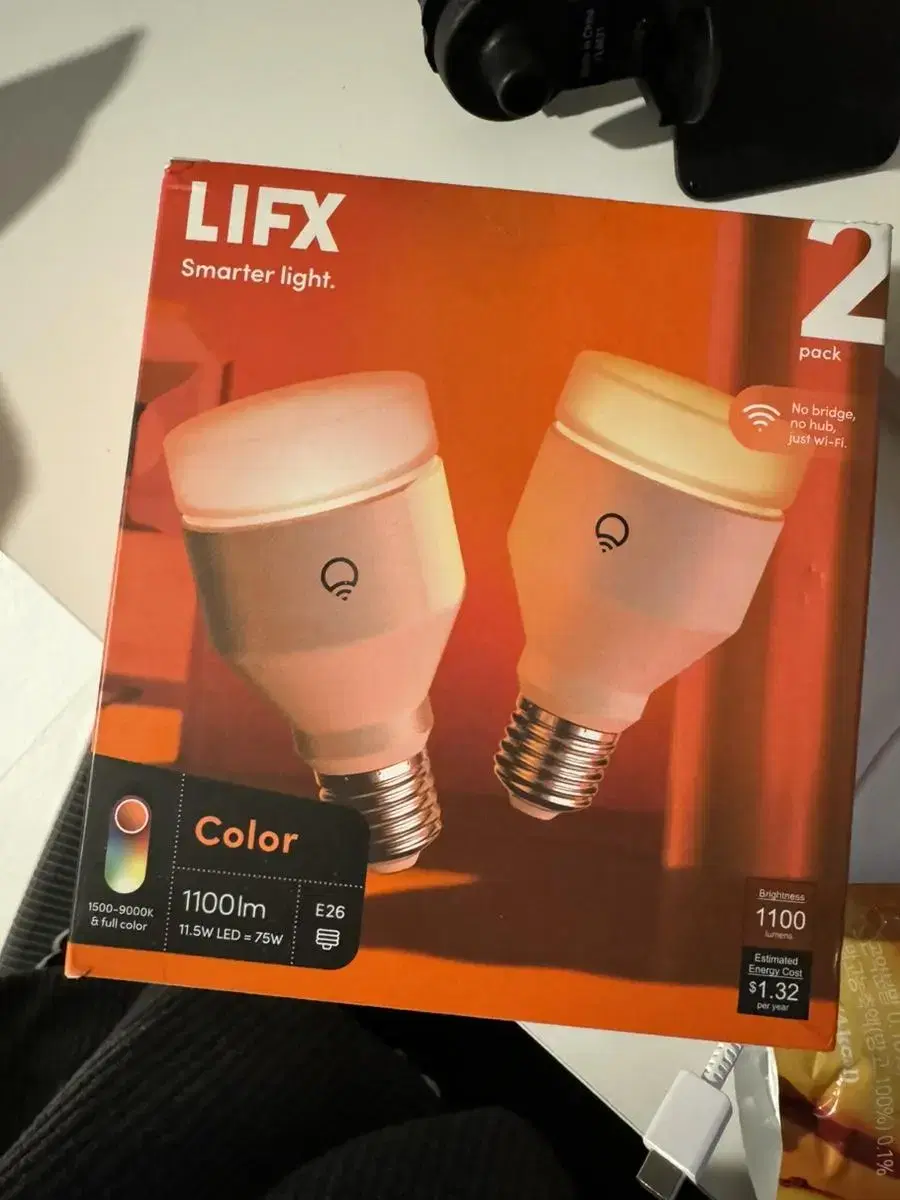 (미개봉) LIFX 스마트 전구 2개입