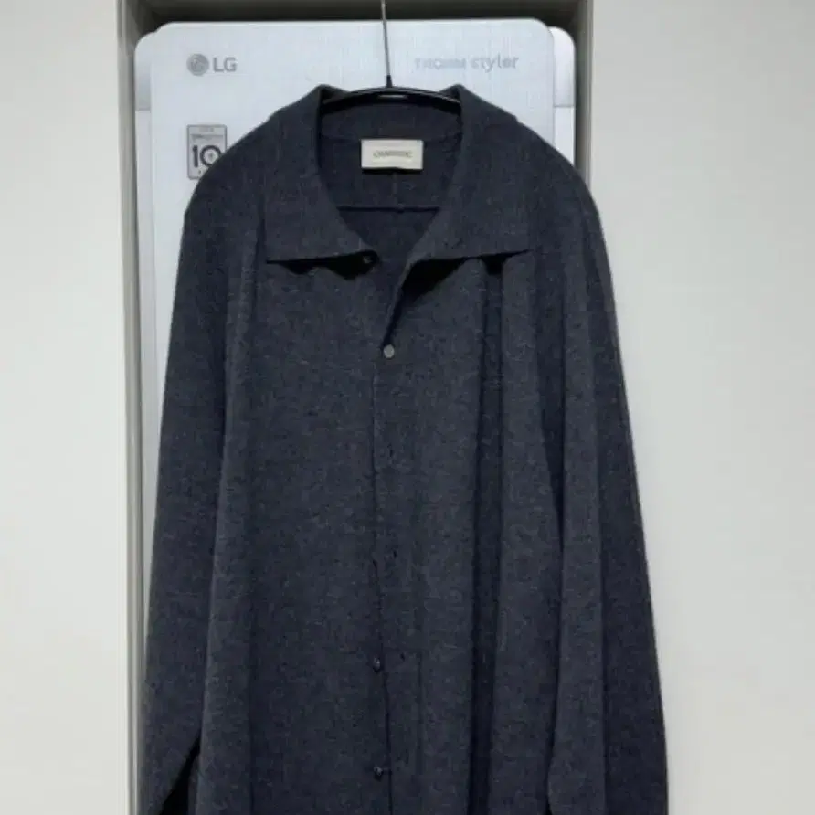 Pure merino wool high neck cardigan 쉐도우