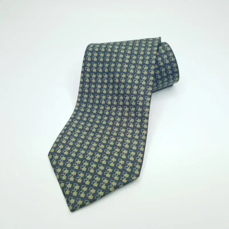 GUCCI Gucci Dumbbell Print Retro Silk Tie A315