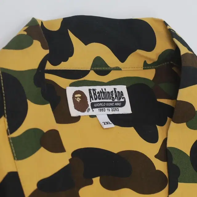 BAPE 베이프 1ST 카모 황계 기모노 셔츠 2XL