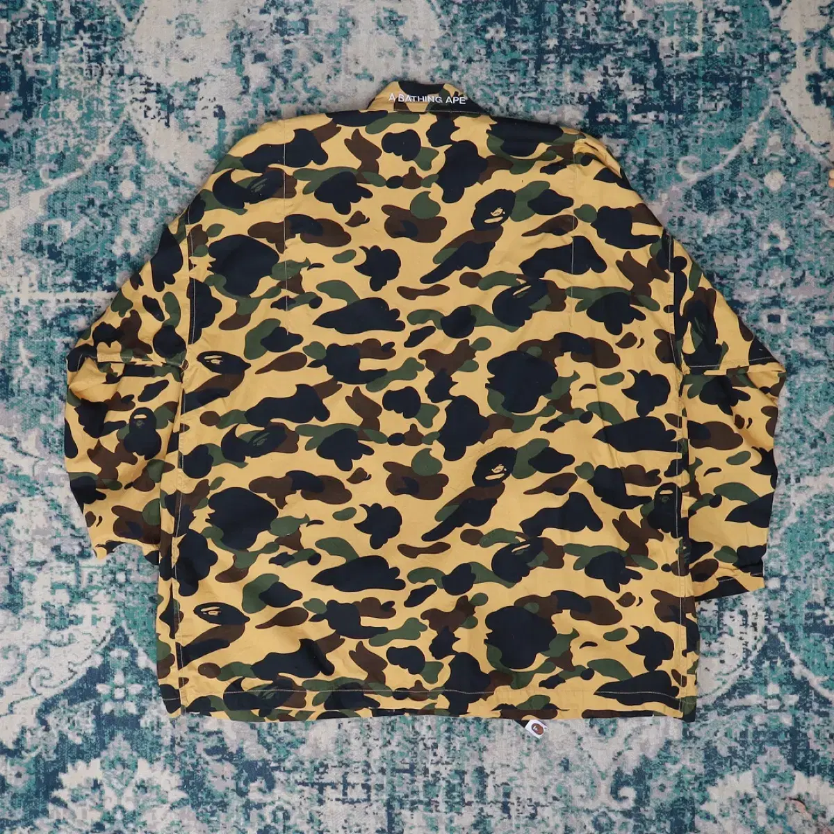 BAPE 베이프 1ST 카모 황계 기모노 셔츠 2XL