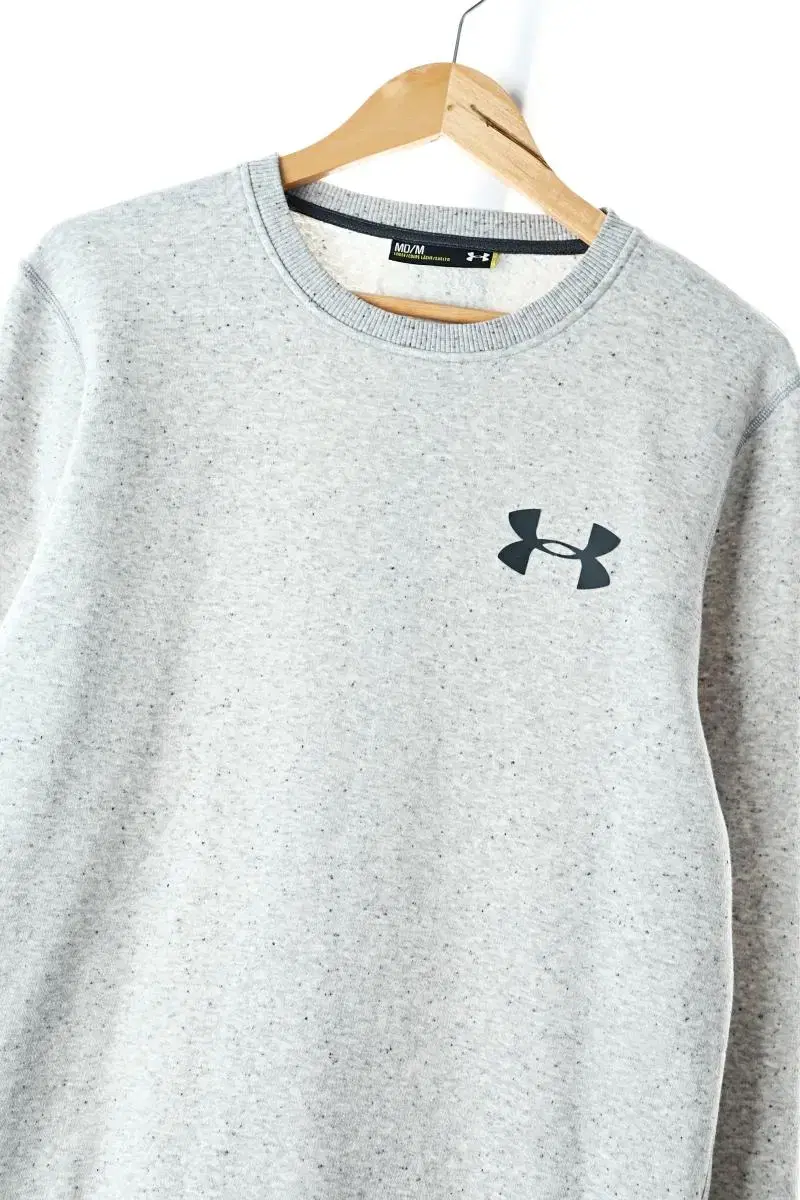 (M) Under Armour Man to Man T-Shirt Backmelange Basic Fit Old School-B8F1