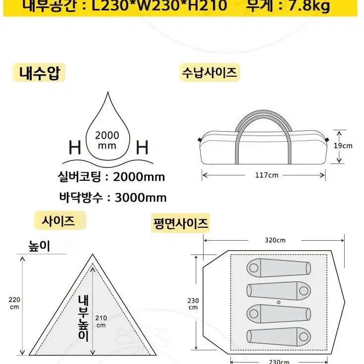 비달리도 오토텐트 새상품