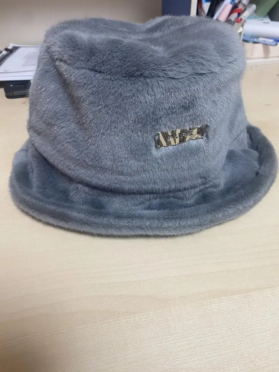 Gray Mitten Hat