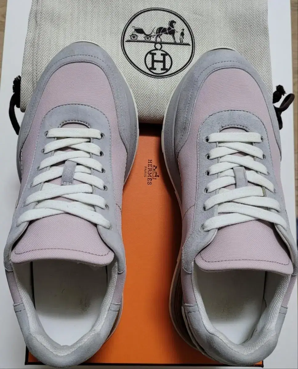 [Genuine] Hermès Sneakers Shoes Drive 37 (Women's) Limited Edition