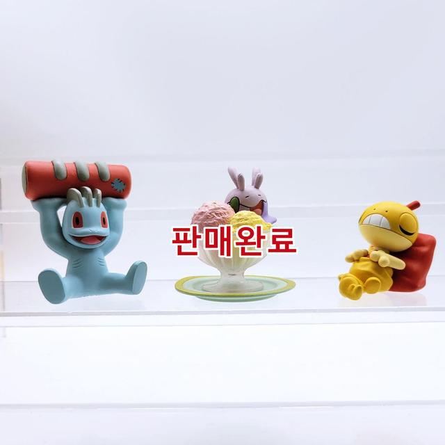 포켓몬 가챠 피규어 (알통몬/미끄메라/곤율랭)