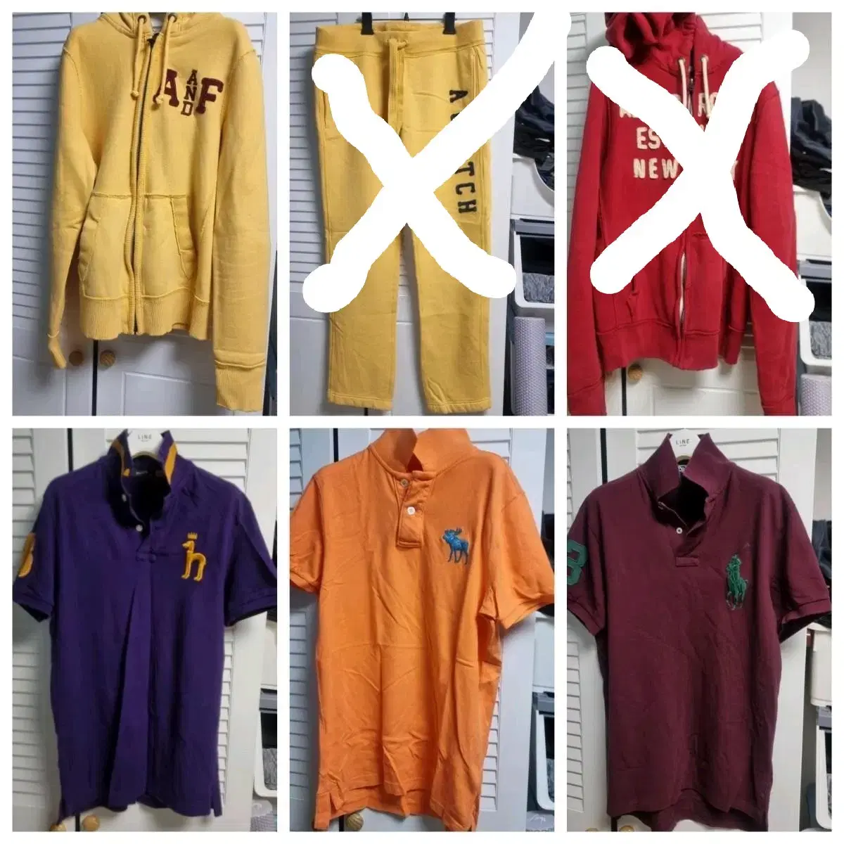 Abercrombie & Fitch, Polo, Hedges (vahn, hoodies, pants)