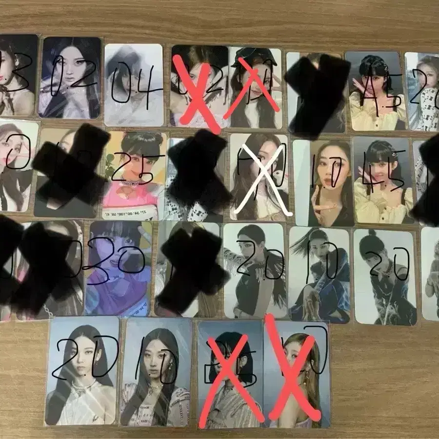 에스파 카리나 윈터 지젤 닝닝 미공포 포토카드 럭드 kms 이즈위 포카