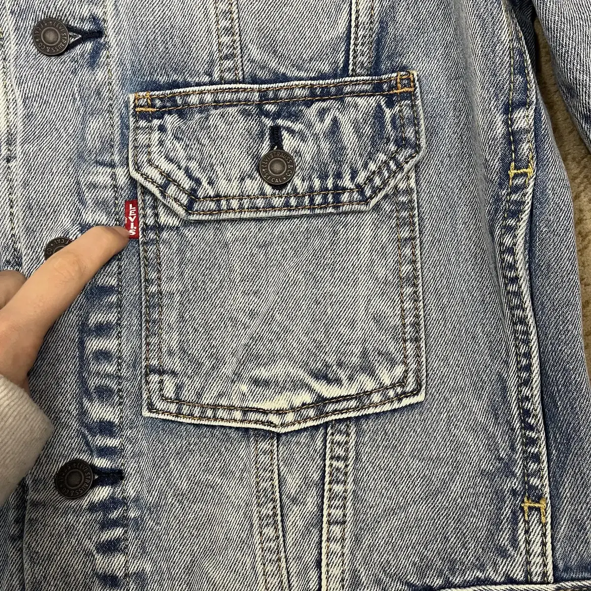 LEVIS JAPAN 데님 트러커 자켓 (S)