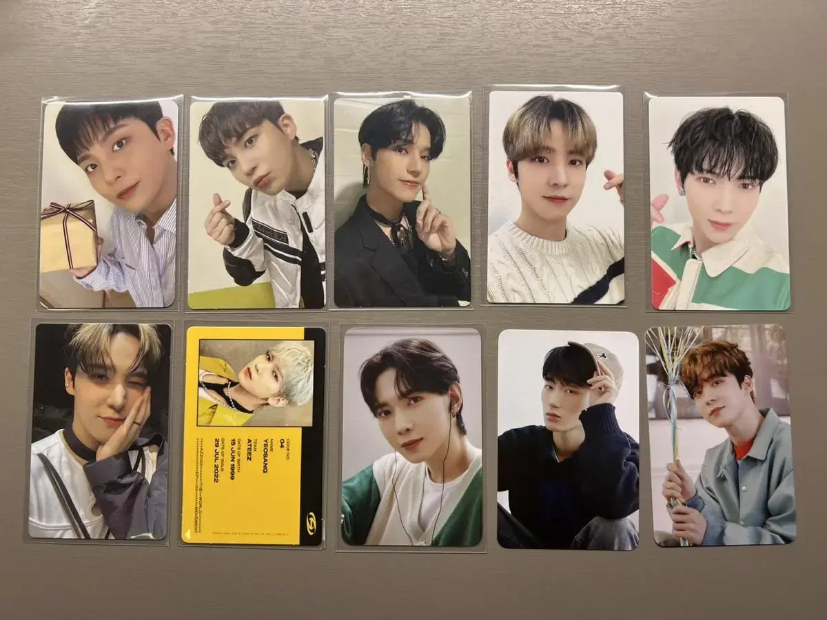 ateez photocard photocard ateez movement popup store everline