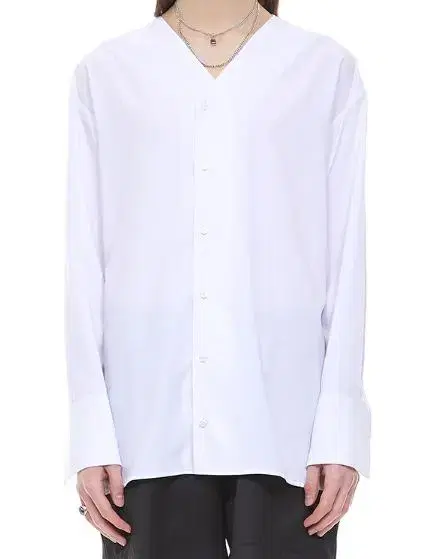 Millin china kara collarless shirt