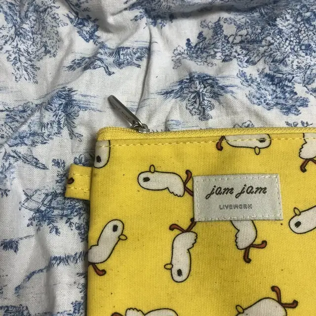 Vintage jam jam livework yellow pouch