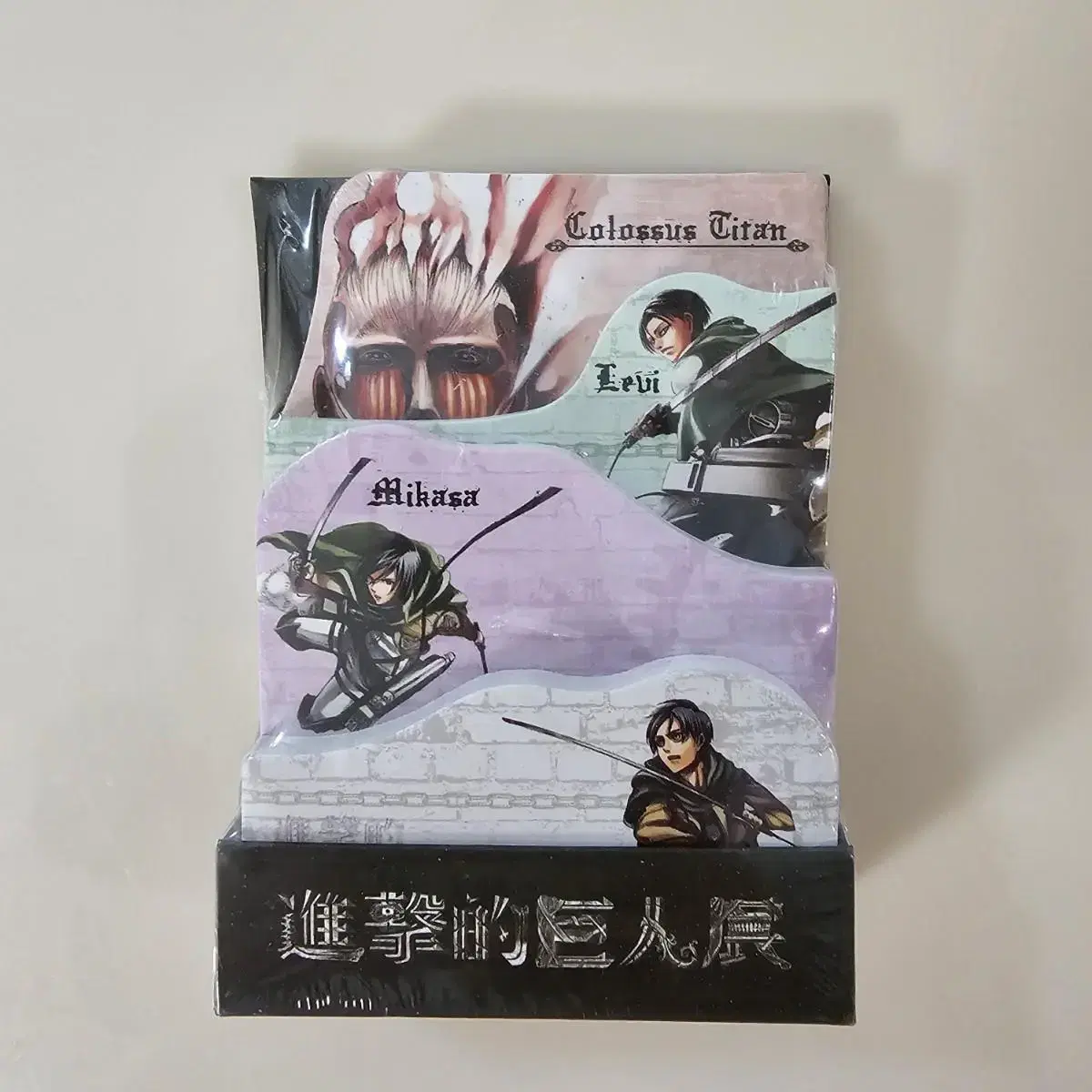 Attack on Titan Japan Exhibition Post-it Set Levi Eren Mikasa