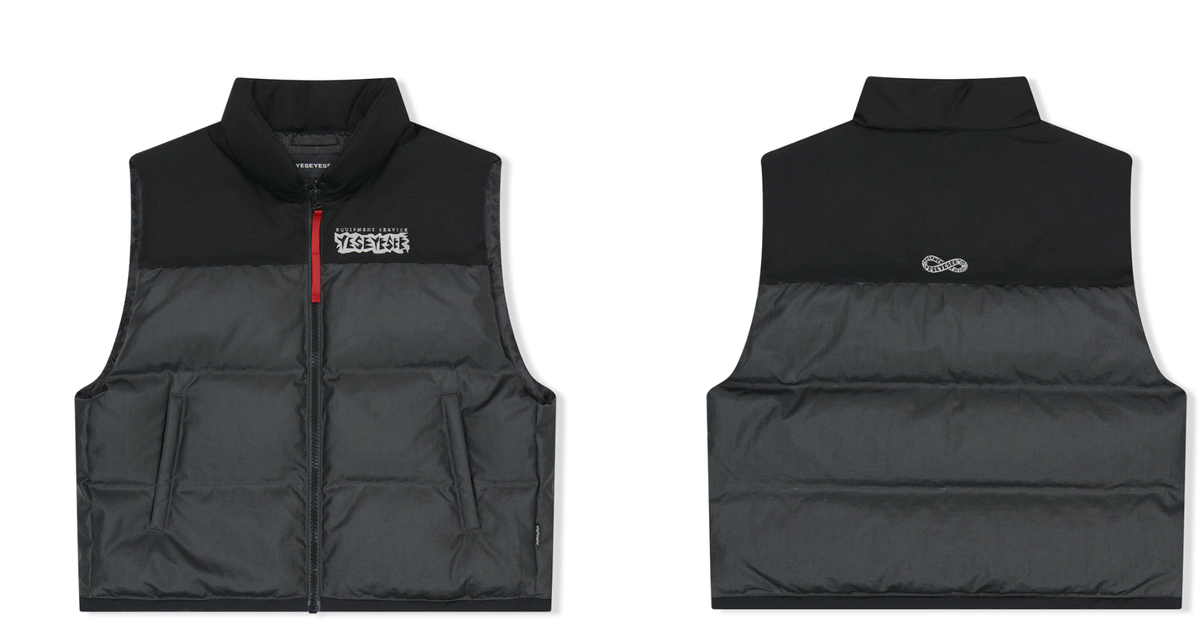 Hooligans Down Vest Black