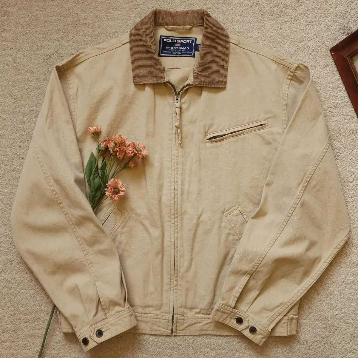 90s Polo Sport Ralph Lauren Detroit Canvas Herrington Jacket L