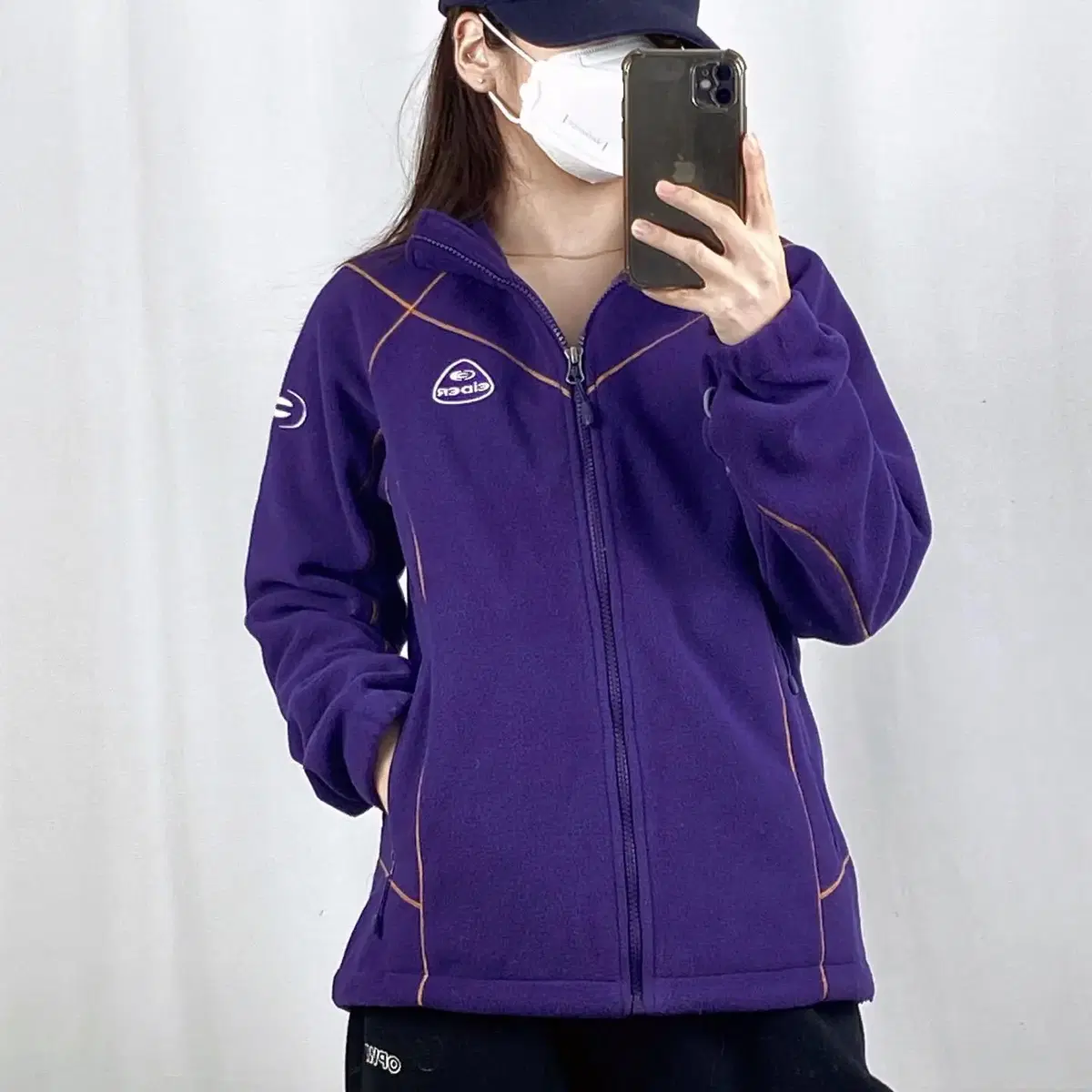 Eider Purple Bora Zip-up Hoodie M .240330